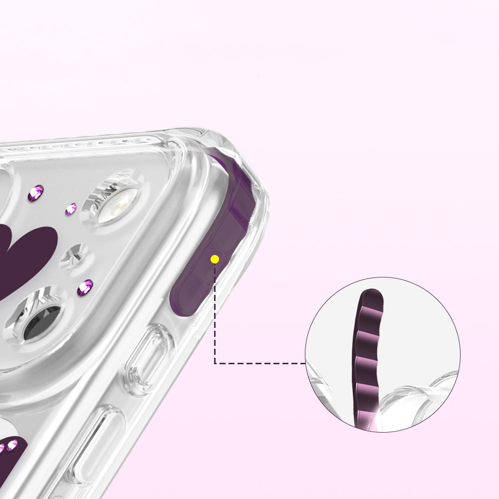 Apple iPhone 18 Pro Kılıf M-Safe Şarj Özellikli Zore Paris Elvo Sert PC Kapak Bordo