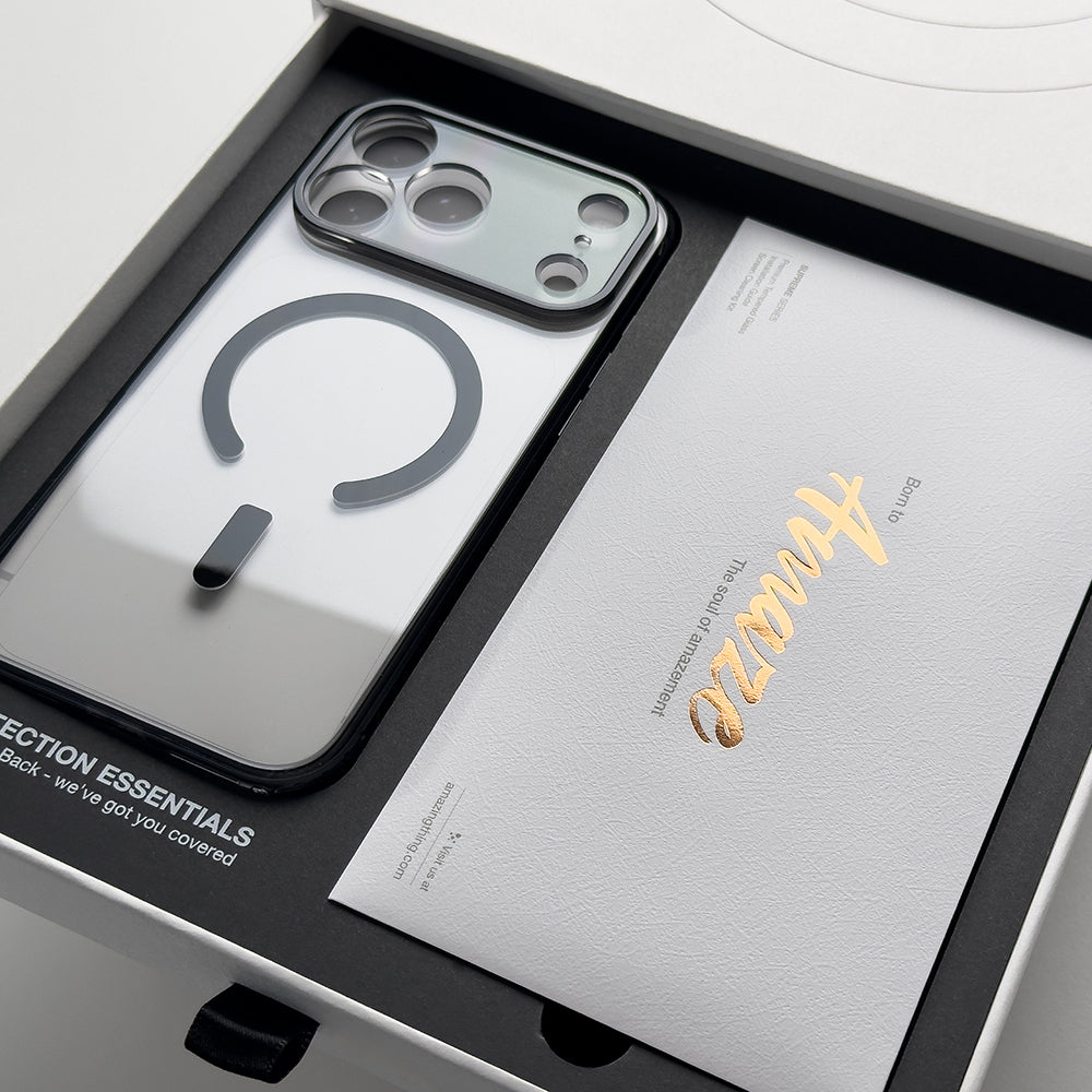 Apple iPhone 18 Pro Max Amazingthing Premium Noir Kit Titan Vision Safir Kamera Lens Koruyucu ve Aksesuar Seti Siyah