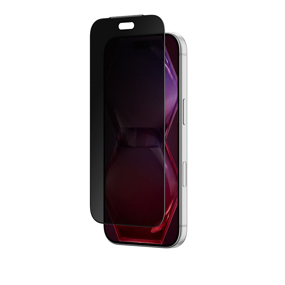 Apple iPhone 18 Pro Max Amazingthing Titan Privacy Matte Parmak İzi Bırakmayan Mat Temperli Cam Ekran Koruyucu Siyah