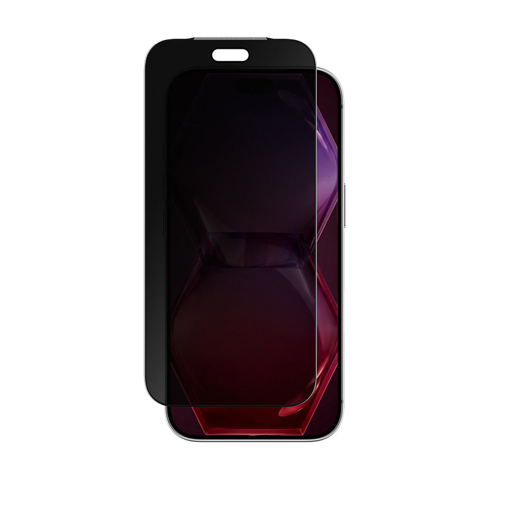 Apple iPhone 18 Pro Max Amazingthing Titan Privacy Matte Parmak İzi Bırakmayan Mat Temperli Cam Ekran Koruyucu Siyah