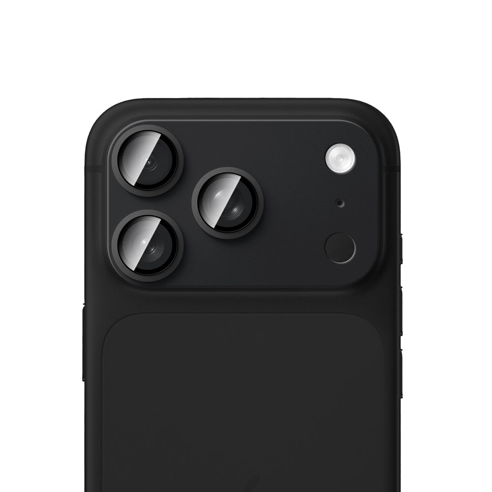 Apple iPhone 18 Pro Max CaseWorld Alloy Sapphire Safir One-Piece Anti Reflective Safir Kamera Lens Koruyucu Siyah