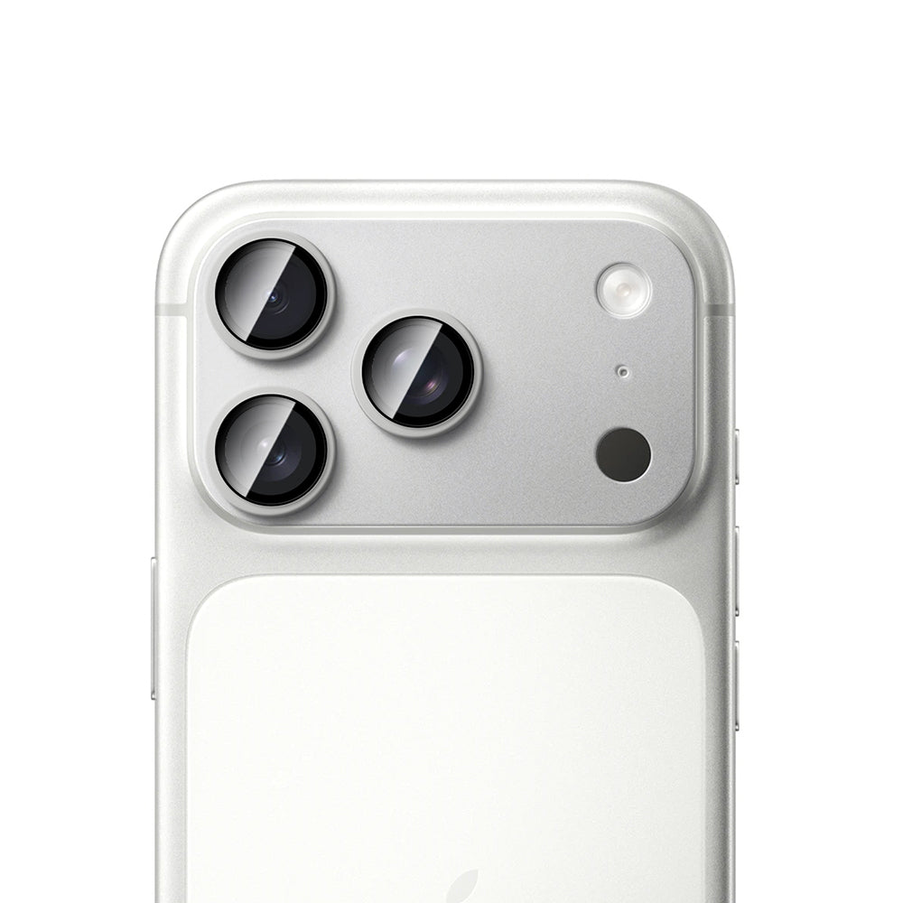 Apple iPhone 18 Pro Max CaseWorld Alloy Sapphire Safir One-Piece Anti Reflective Safir Kamera Lens Koruyucu Gümüş
