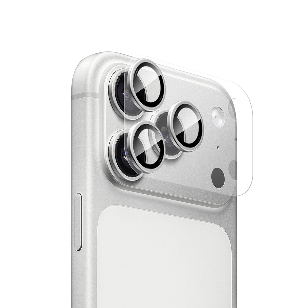 Apple iPhone 18 Pro Max CaseWorld Alloy Sapphire Safir One-Piece Anti Reflective Safir Kamera Lens Koruyucu Gümüş