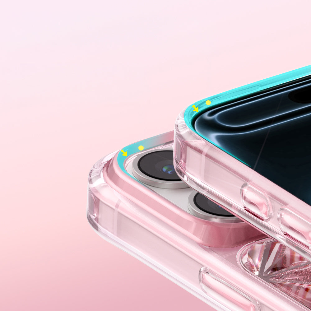 Apple iPhone 18 Pro Max Kılıf 3D Buz Blok Desenli Zore Paris Kairo TPU Kapak Pembe