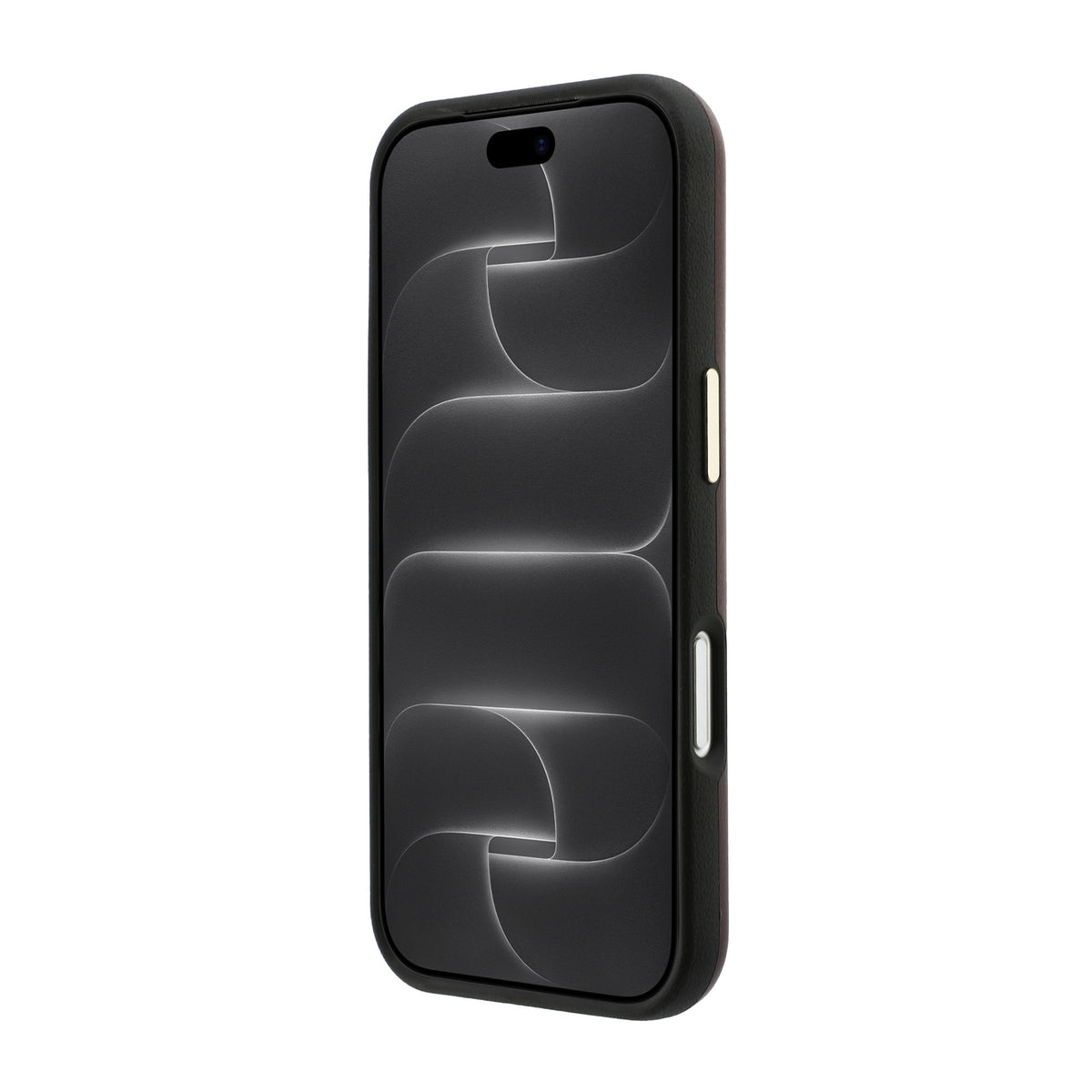 Apple iPhone 18 Pro Max Kılıf Guess Orjinal Lisanslı Metal Kamera Çerçeveli 4G Büyük Taşlı Resin Logolu PU Kapak Bordo