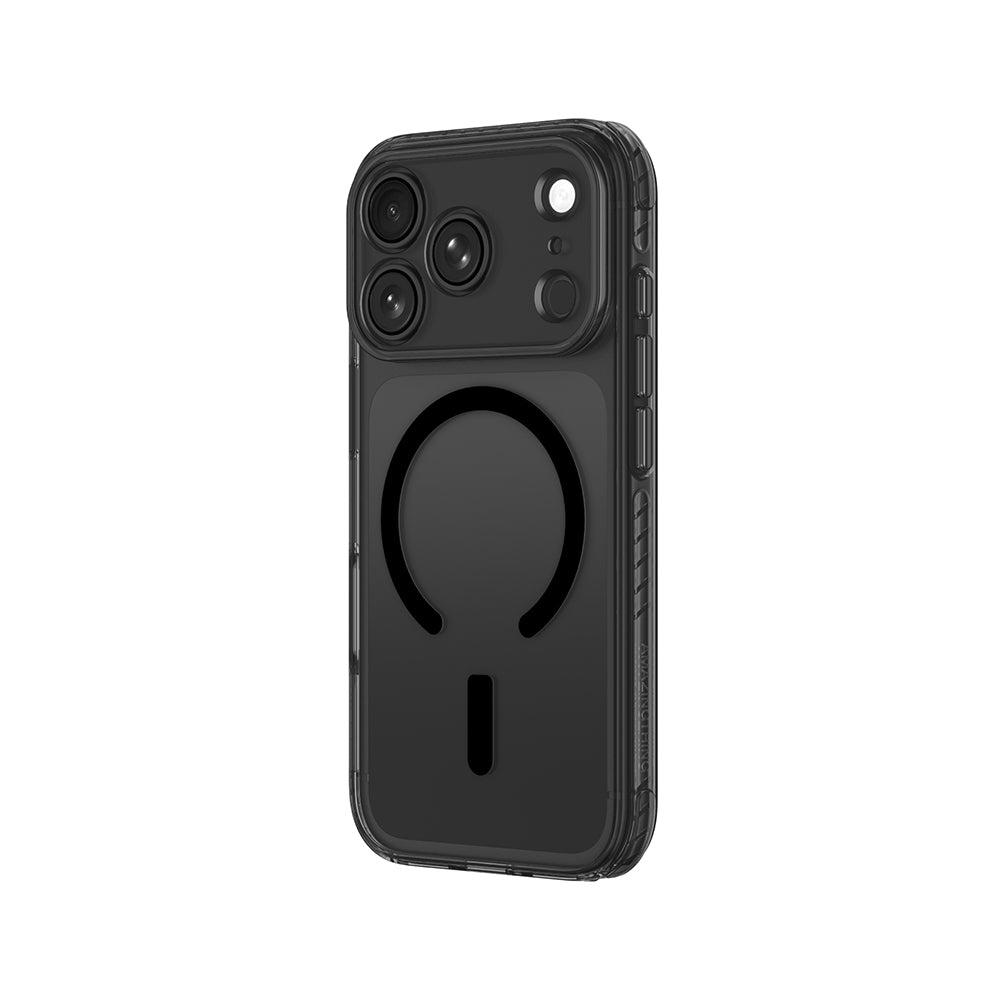 Apple iPhone 18 Pro Max Kılıf M-Safe Şarj Özellikli Airbag Tasarımlı AmazingThing Titan Pro Lens Serisi Kapak Siyah