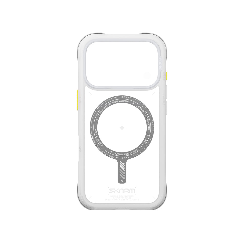 Apple iPhone 18 Pro Max Kılıf M-Safe Şarj Özellikli Airbag Tasarımlı Skinarma Avion Kapak Beyaz