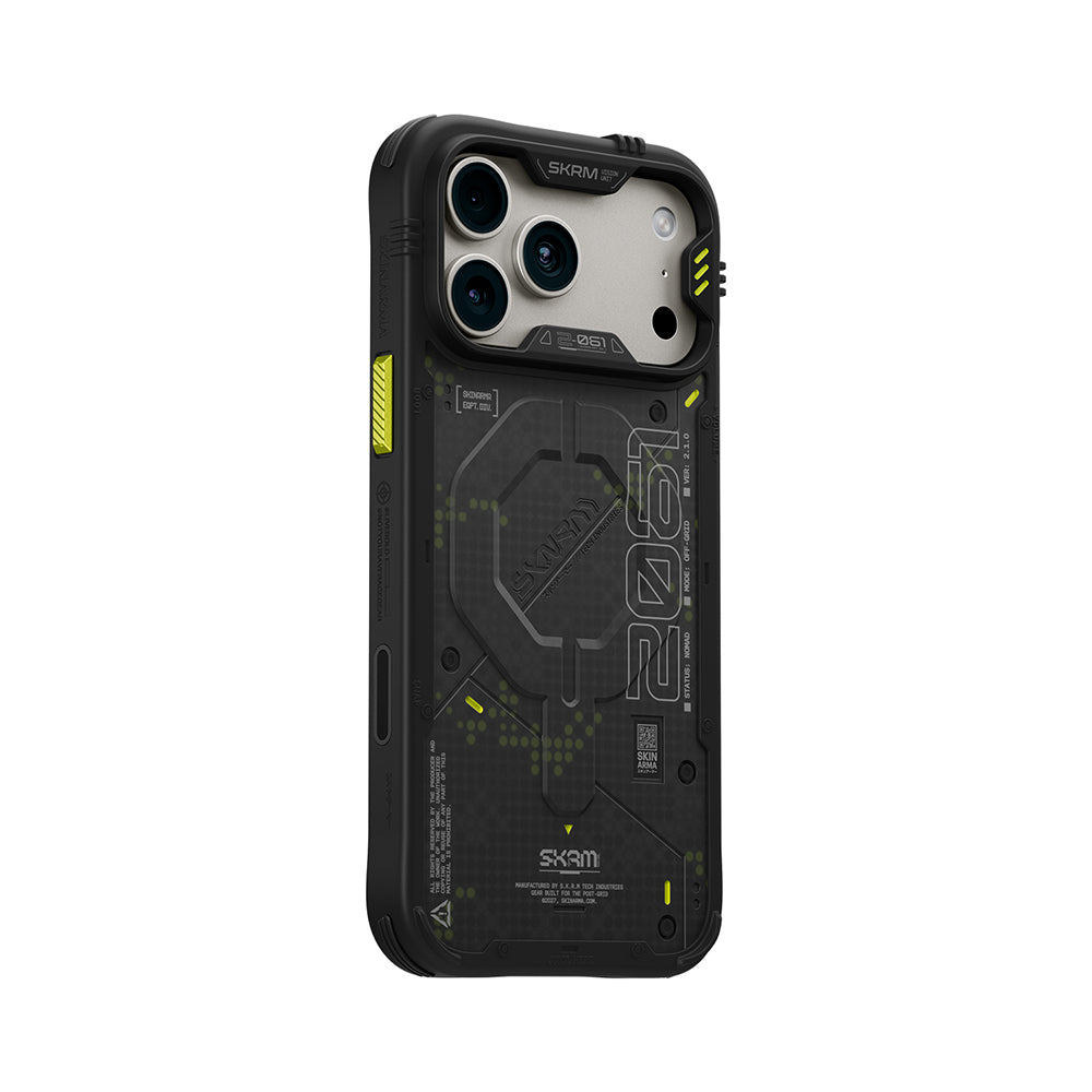 Apple iPhone 18 Pro Max Kılıf M-Safe Şarj Özellikli Airbag Tasarımlı Skinarma Vigor XE Kapak Gri