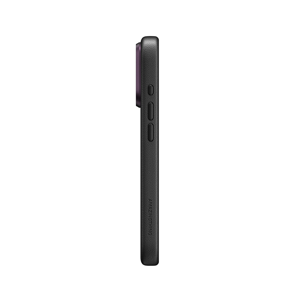 Apple iPhone 18 Pro Max Kılıf M-safe Şarj Özellikli Amazingthing Glamour Lens Serisi Kapak Mor
