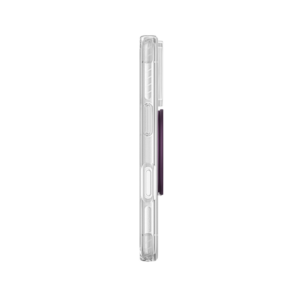 Apple iPhone 18 Pro Max Kılıf M-safe Şarj Özellikli Amazingthing Titan Pro Serisi Pop Ring Standlı Set Mor