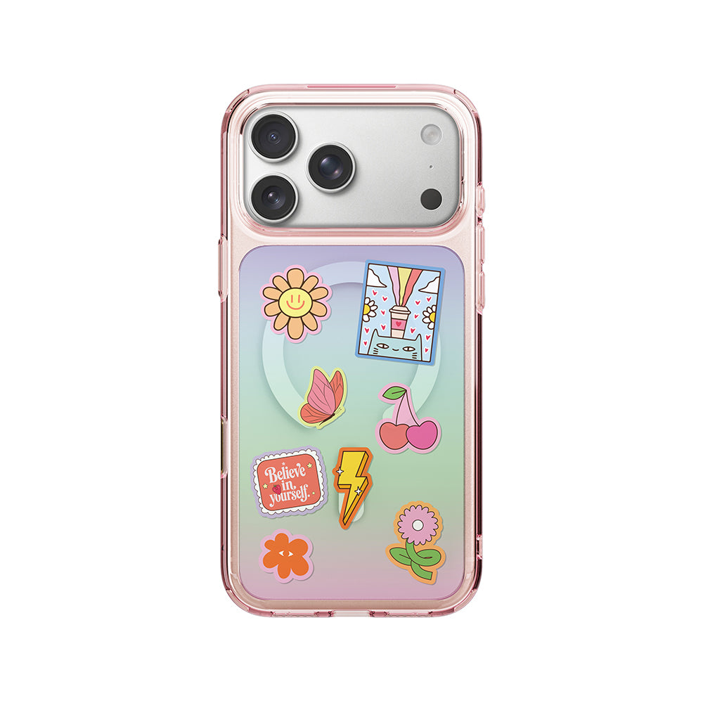 Apple iPhone 18 Pro Max Kılıf M-safe Şarj Özellikli Coehl Estelle Serisi Kapak Pembe