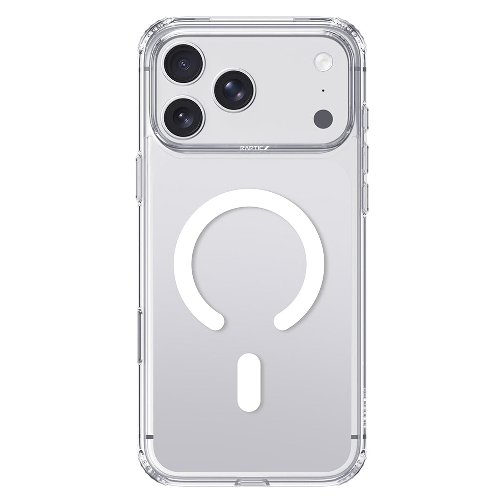 Apple iPhone 18 Pro Max Kılıf M-Safe Şarj Özellikli Raptic Air Clear Serisi Airbagli Kapak Şeffaf