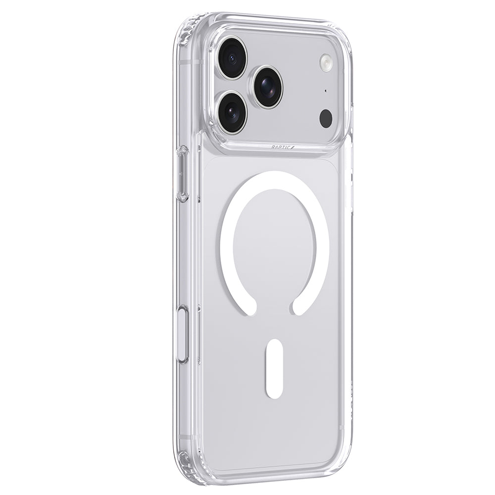 Apple iPhone 18 Pro Max Kılıf M-Safe Şarj Özellikli Raptic Air Clear Serisi Airbagli Kapak Şeffaf