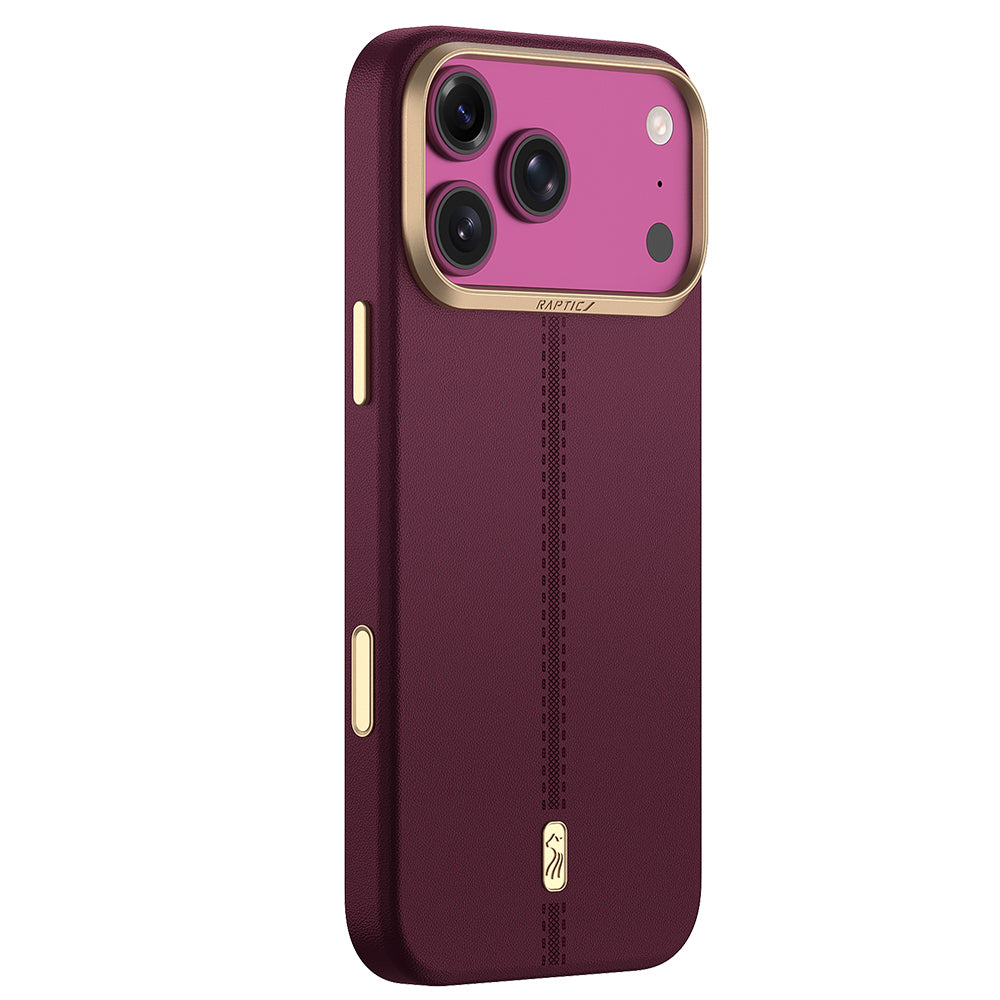 Apple iPhone 18 Pro Max Kılıf M-Safe Şarj Özellikli Raptic Urban Nav Serisi Kapak Mürdüm