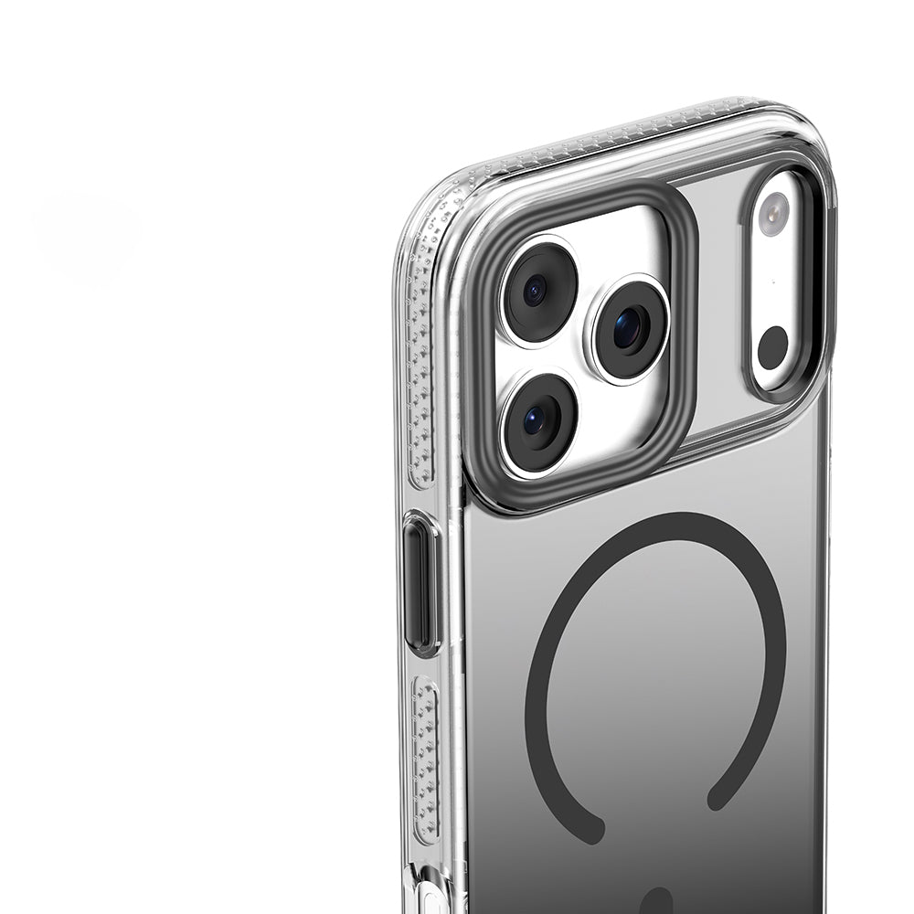 Apple iPhone 18 Pro Max Kılıf M-safe Şarj Özellikli Sararmaya Karşı Dayanıklı Mutural Icesense Serisi Kapak Gri