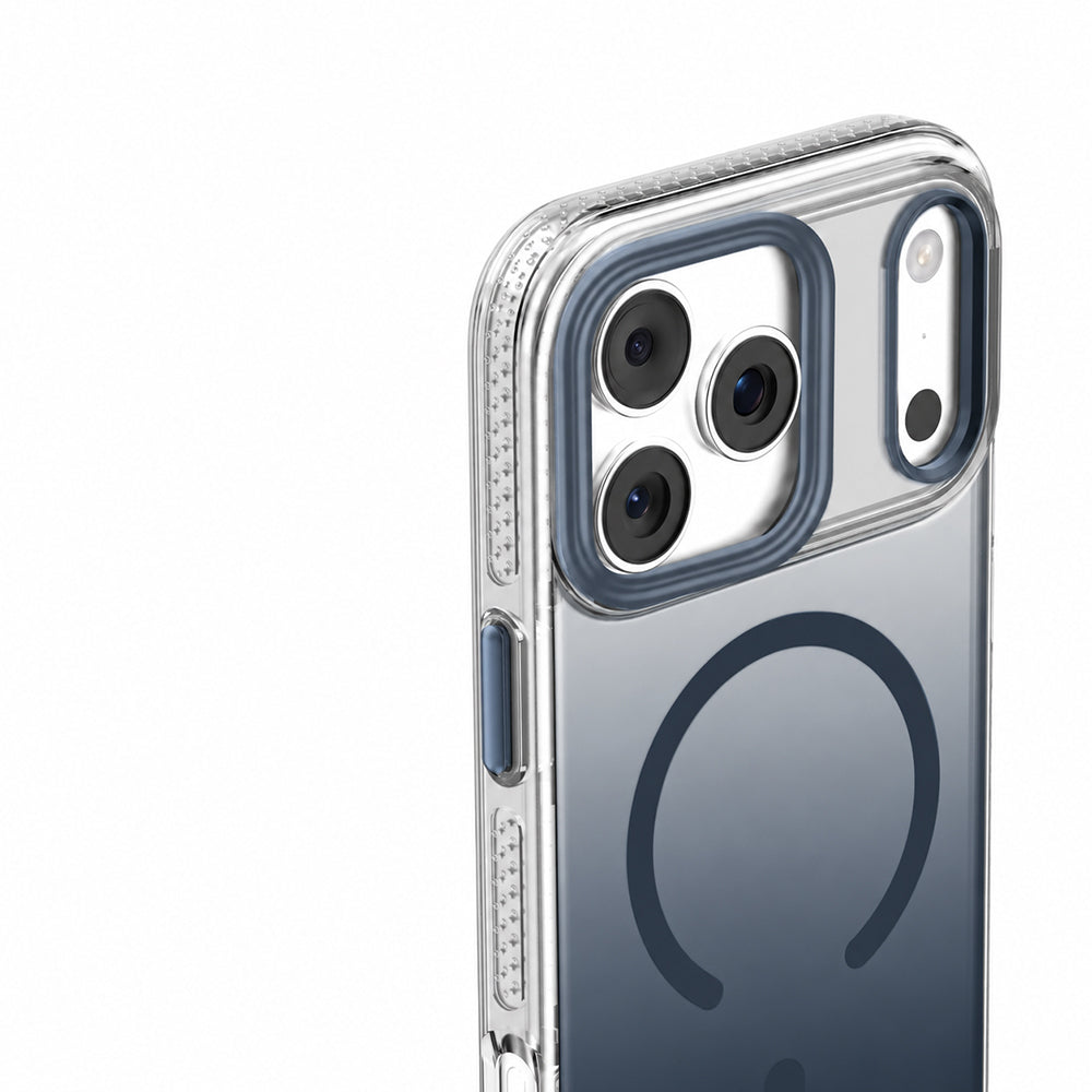 Apple iPhone 18 Pro Max Kılıf M-safe Şarj Özellikli Sararmaya Karşı Dayanıklı Mutural Icesense Serisi Kapak Lacivert