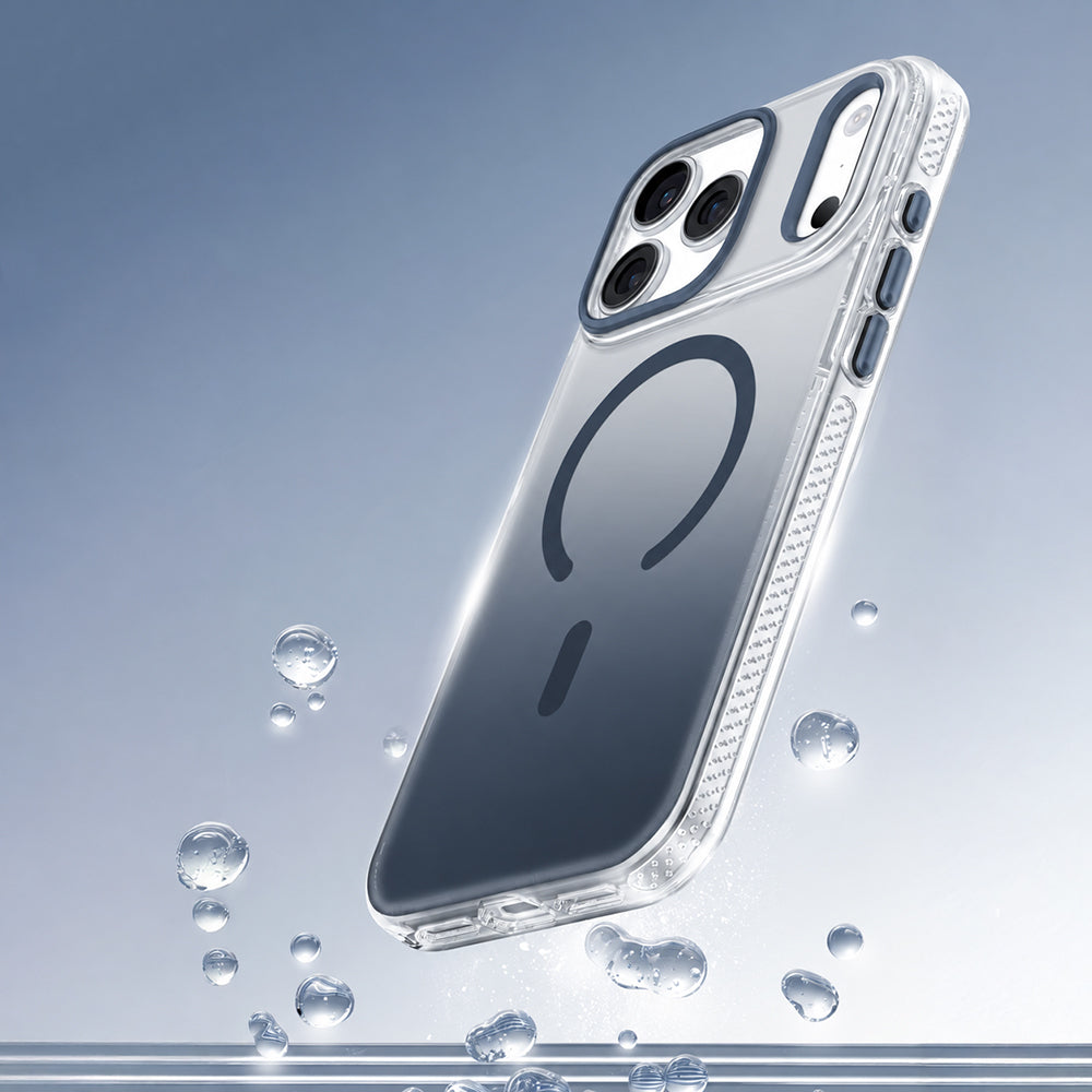 Apple iPhone 18 Pro Max Kılıf M-safe Şarj Özellikli Sararmaya Karşı Dayanıklı Mutural Icesense Serisi Kapak Lacivert