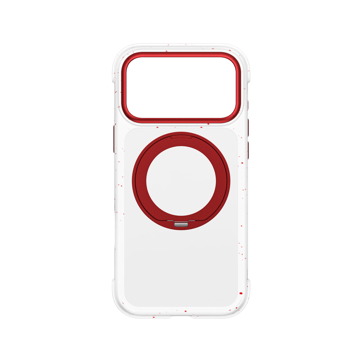 Apple iPhone 18 Pro Max Kılıf M-safe Şarj Özellikli Wiwu AA-203 AeroArmor Ultra Serisi Airbag Tasarımlı Standlı Kapak Beyaz