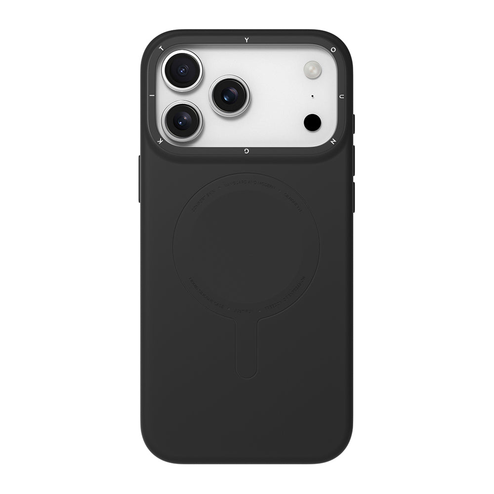 Apple iPhone 18 Pro Max Kılıf M-Safe Şarj Özellikli Youngkit Morandi Serisi Kapak Siyah