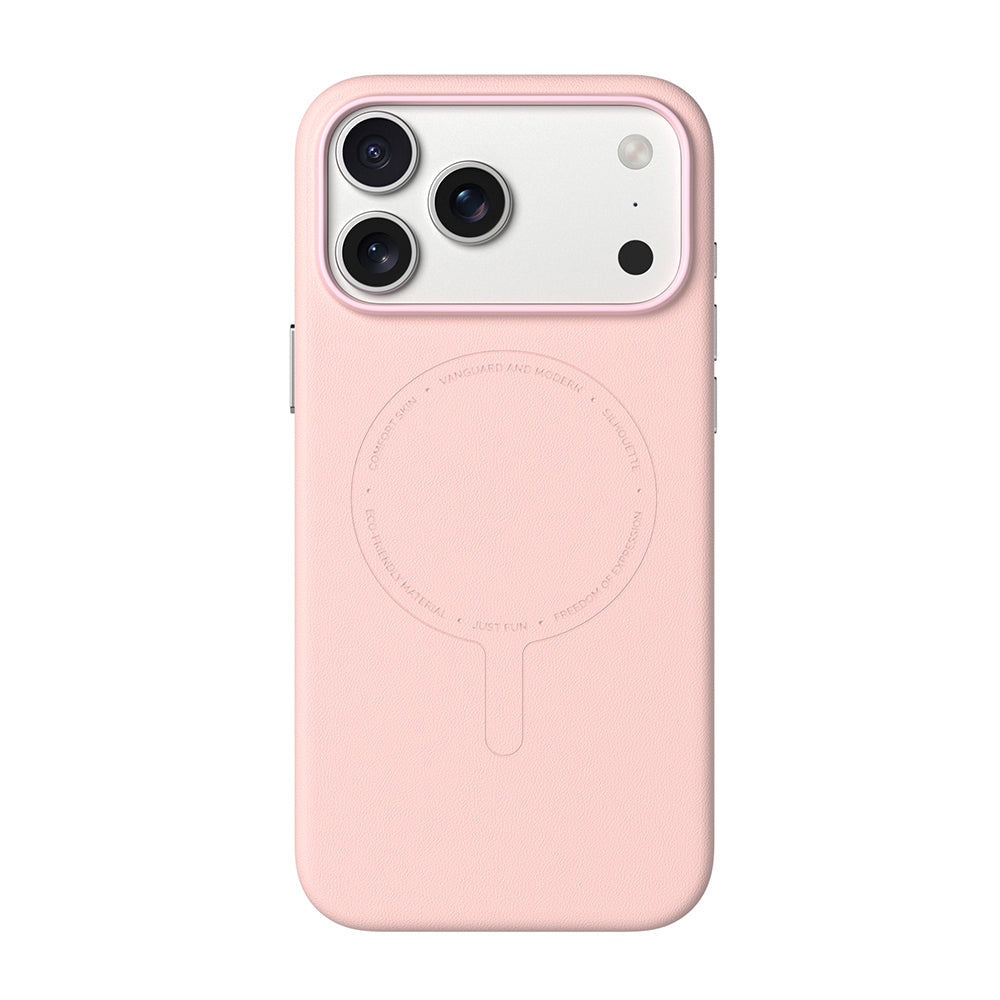 Apple iPhone 18 Pro Max Kılıf M-Safe Şarj Özellikli Youngkit Vela Serisi Kapak Pembe