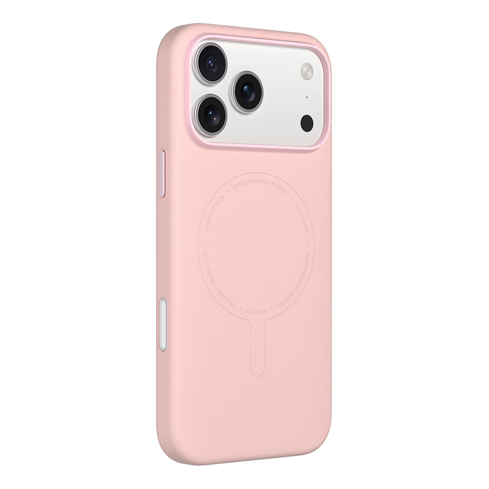 Apple iPhone 18 Pro Max Kılıf M-Safe Şarj Özellikli Youngkit Vela Serisi Kapak Pembe