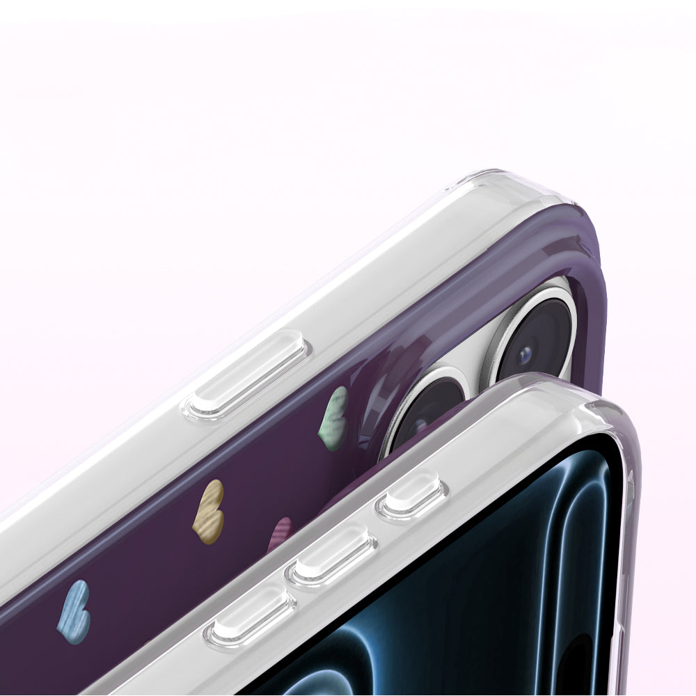 Apple iPhone 18 Pro Max Kılıf M-Safe Şarj Özellikli Zore Paris Axen Sert PC Kapak Mürdüm