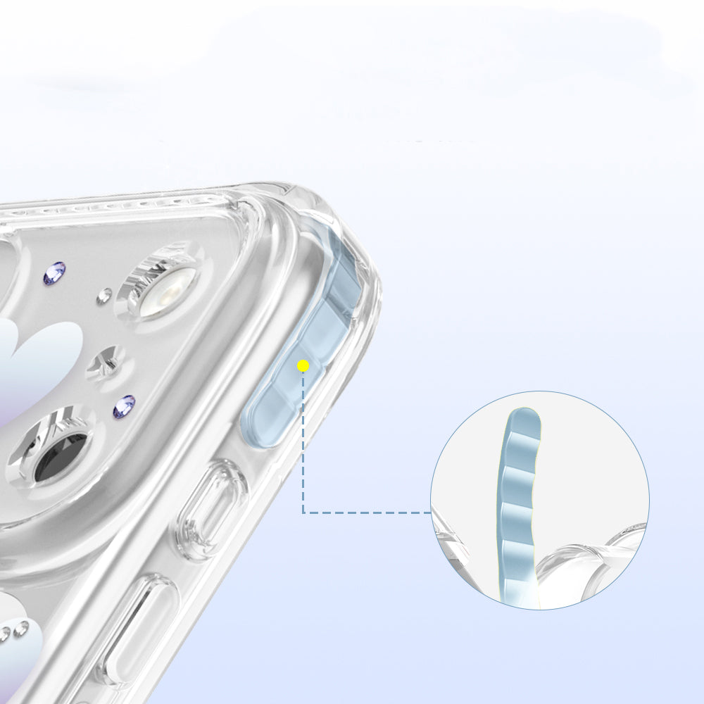 Apple iPhone 18 Pro Max Kılıf M-Safe Şarj Özellikli Zore Paris Elvo Sert PC Kapak Mavi