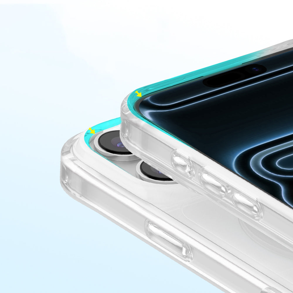 Apple iPhone 18 Pro Max Kılıf M-Safe Şarj Özellikli Zore Paris Mova Sert PC Kapak Şeffaf
