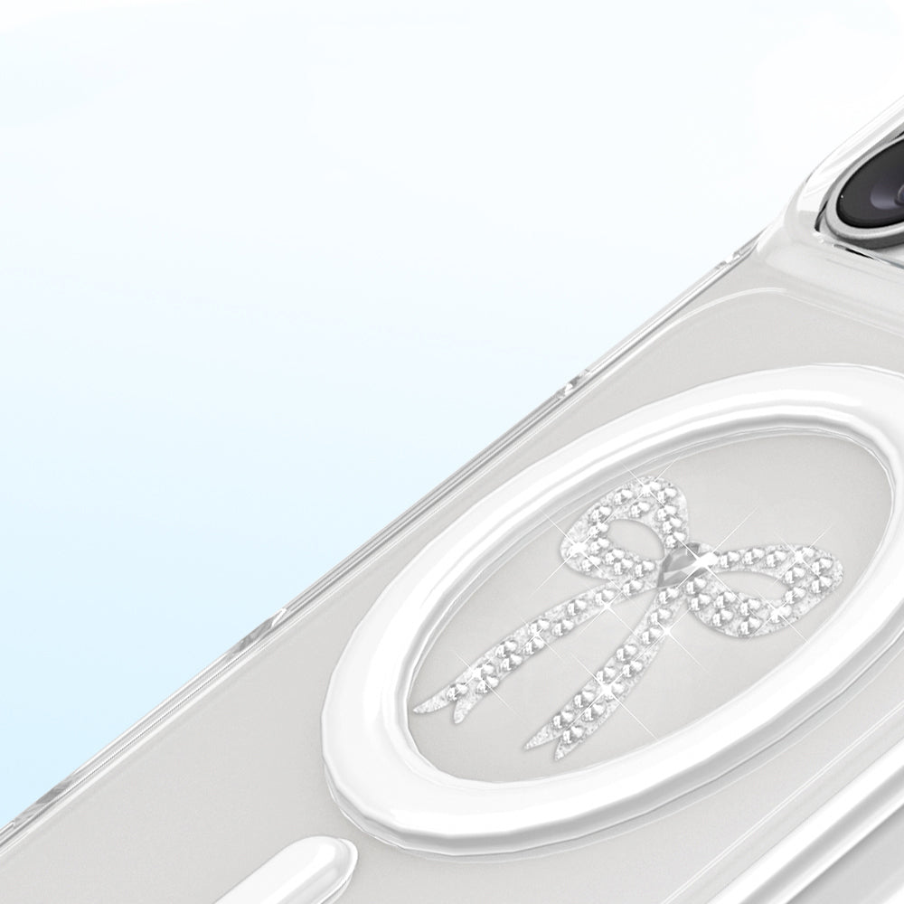 Apple iPhone 18 Pro Max Kılıf M-Safe Şarj Özellikli Zore Paris Mova Sert PC Kapak Şeffaf