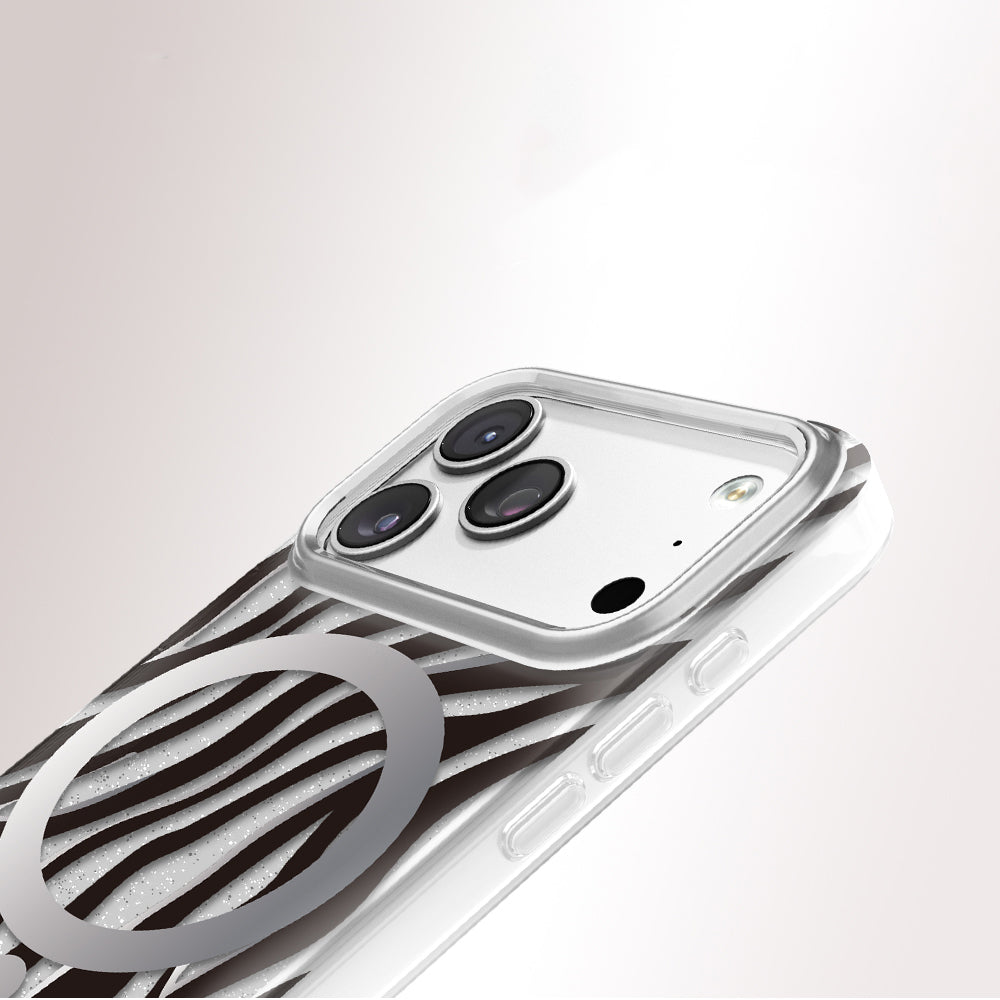 Apple iPhone 18 Pro Max Kılıf M-Safe Şarj Özellikli Zore Paris Veyro TPU Kapak Siyah