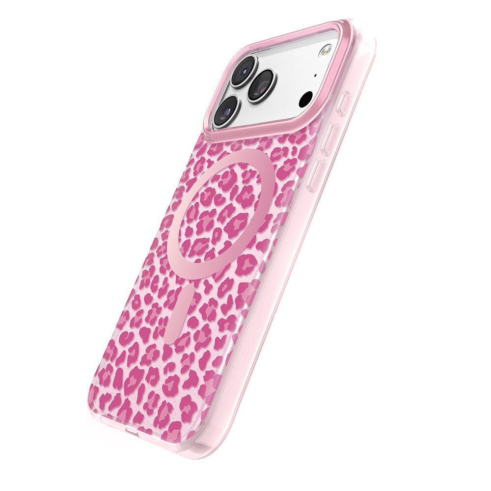 Apple iPhone 18 Pro Max Kılıf M-Safe Şarj Özellikli Zore Paris Veyro TPU Kapak Pembe