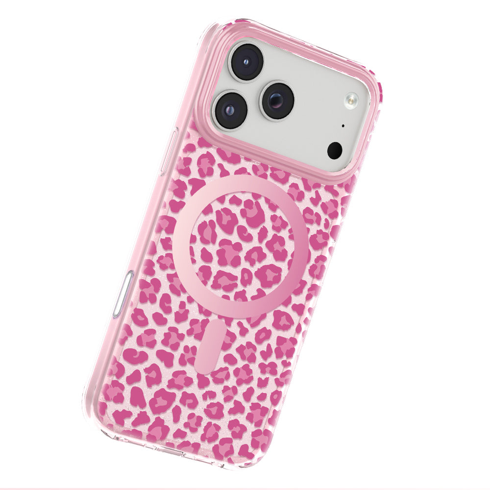 Apple iPhone 18 Pro Max Kılıf M-Safe Şarj Özellikli Zore Paris Veyro TPU Kapak Pembe