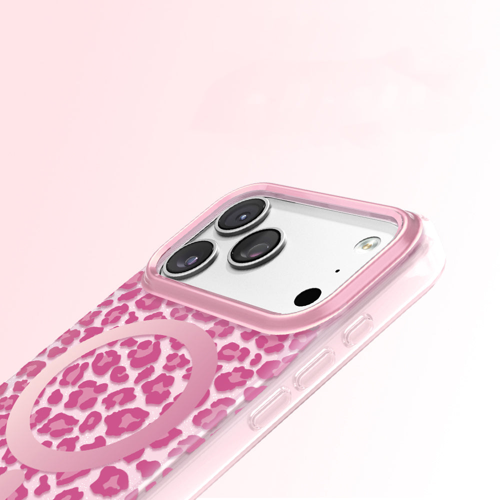 Apple iPhone 18 Pro Max Kılıf M-Safe Şarj Özellikli Zore Paris Veyro TPU Kapak Pembe