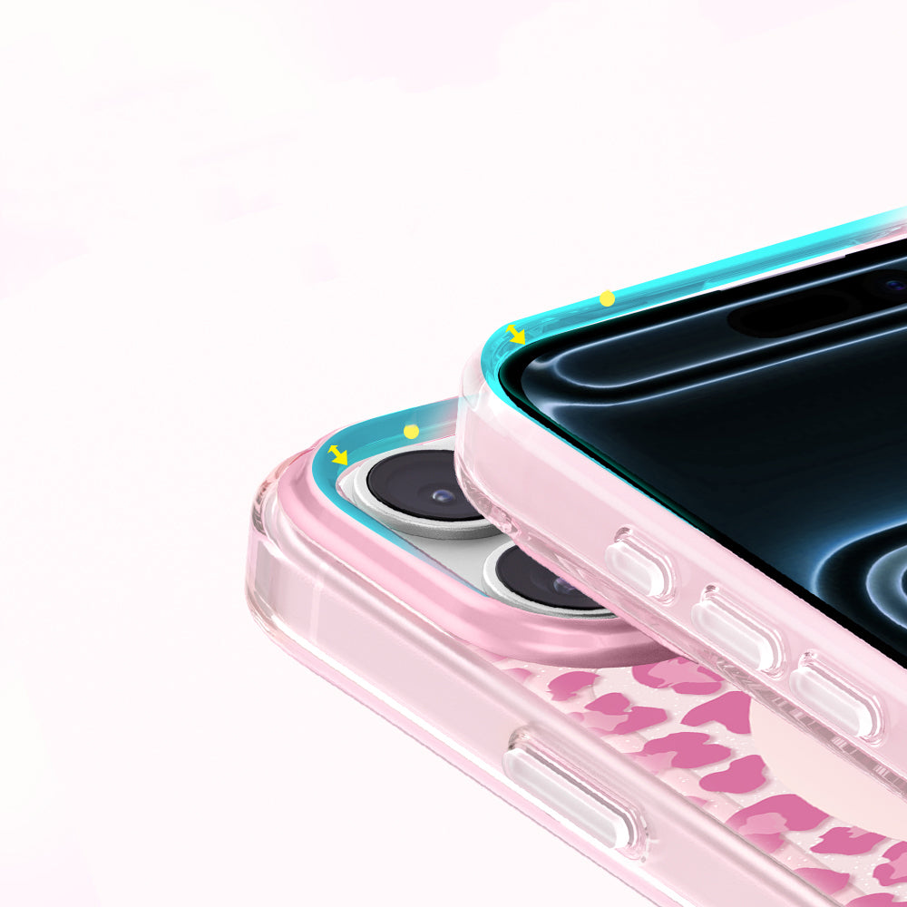 Apple iPhone 18 Pro Max Kılıf M-Safe Şarj Özellikli Zore Paris Veyro TPU Kapak Pembe