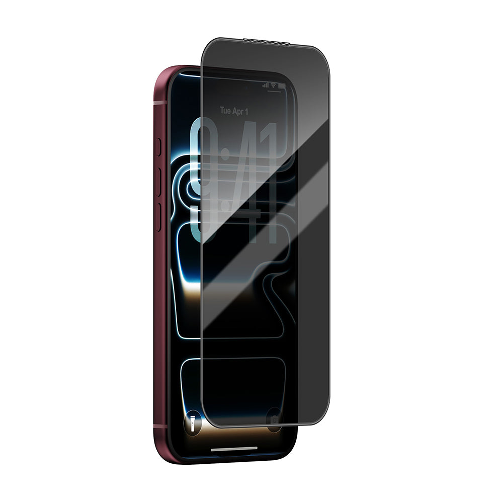 Apple iPhone 18 Pro Max Wiwu GT-015 Özellikli Çok Katmanlı Temperli iPrivacy Cam Ekran Koruyucu 10'lu Paket Siyah