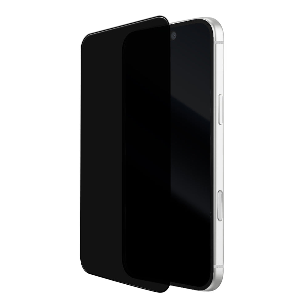 Apple iPhone 18 Pro Mohseven M7 Privacy Sapphire Coating Temperli Cam Ekran Koruyucu + Kolay Uygulama Aparatı Siyah