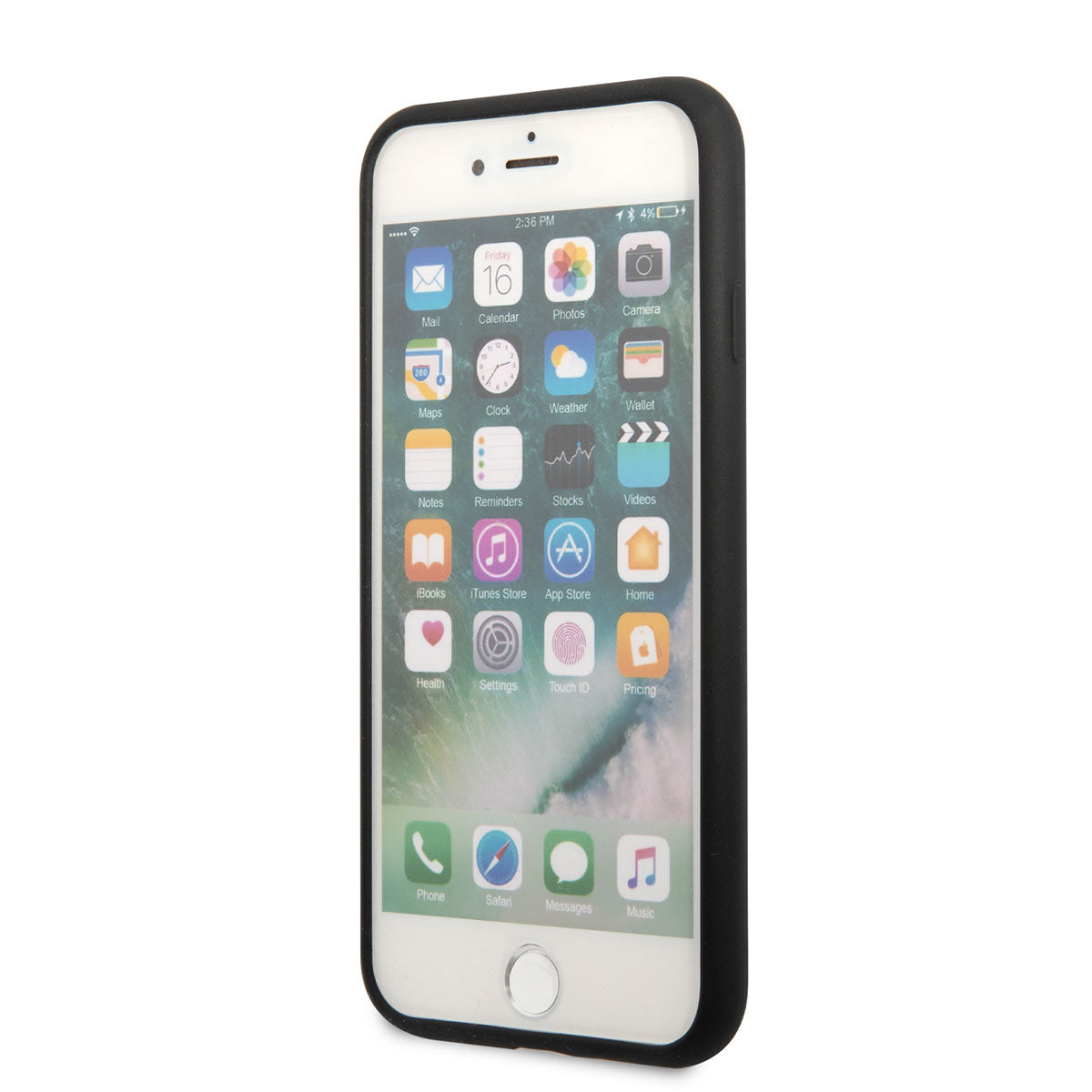 iPhone 7 Kılıf Karl Lagerfeld Silikon Choupette Dizayn Kılıf Siyah