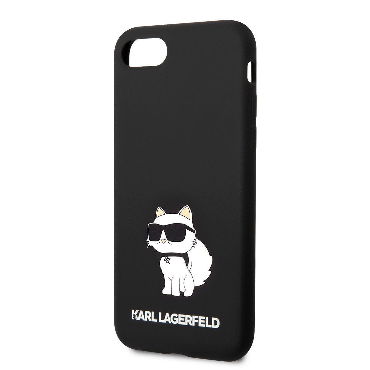 iPhone 8 Kılıf Karl Lagerfeld Silikon Choupette Dizayn Kılıf Siyah