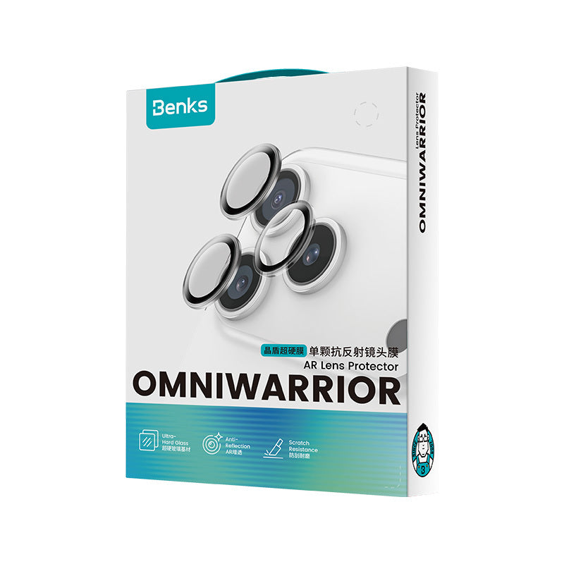 Apple iPhone Duo Benks OmniWarrior Kamera Lens Koruyucu + Kolay Uygulama Aparatlı Lacivert