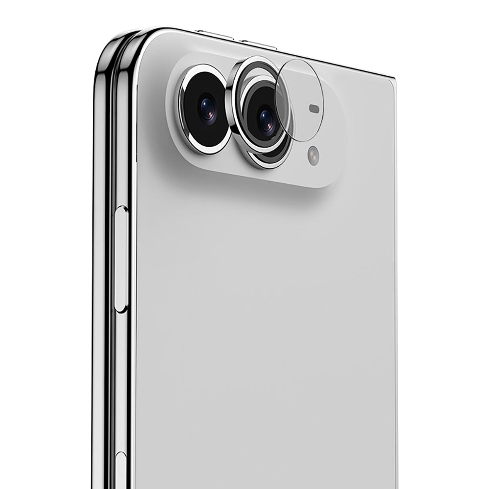 Apple iPhone Duo Benks OmniWarrior Kamera Lens Koruyucu + Kolay Uygulama Aparatlı Gümüş