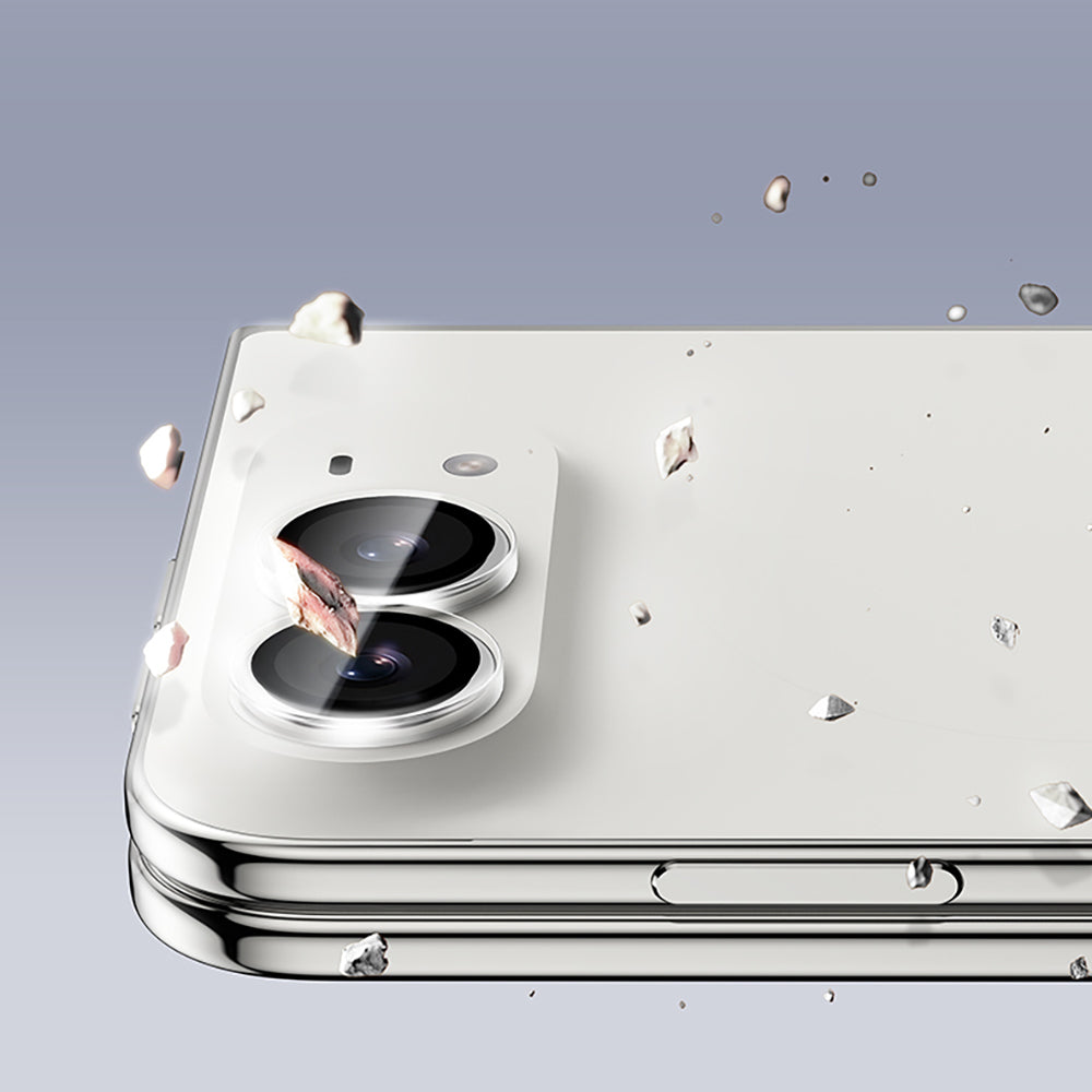 Apple iPhone Duo Benks OmniWarrior Kamera Lens Koruyucu + Kolay Uygulama Aparatlı Şeffaf