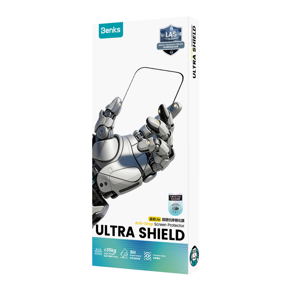 Apple iPhone Duo Benks Ultra Shield HD Ekran Koruyucu + Kolay Uygulama Aparatlı Şeffaf