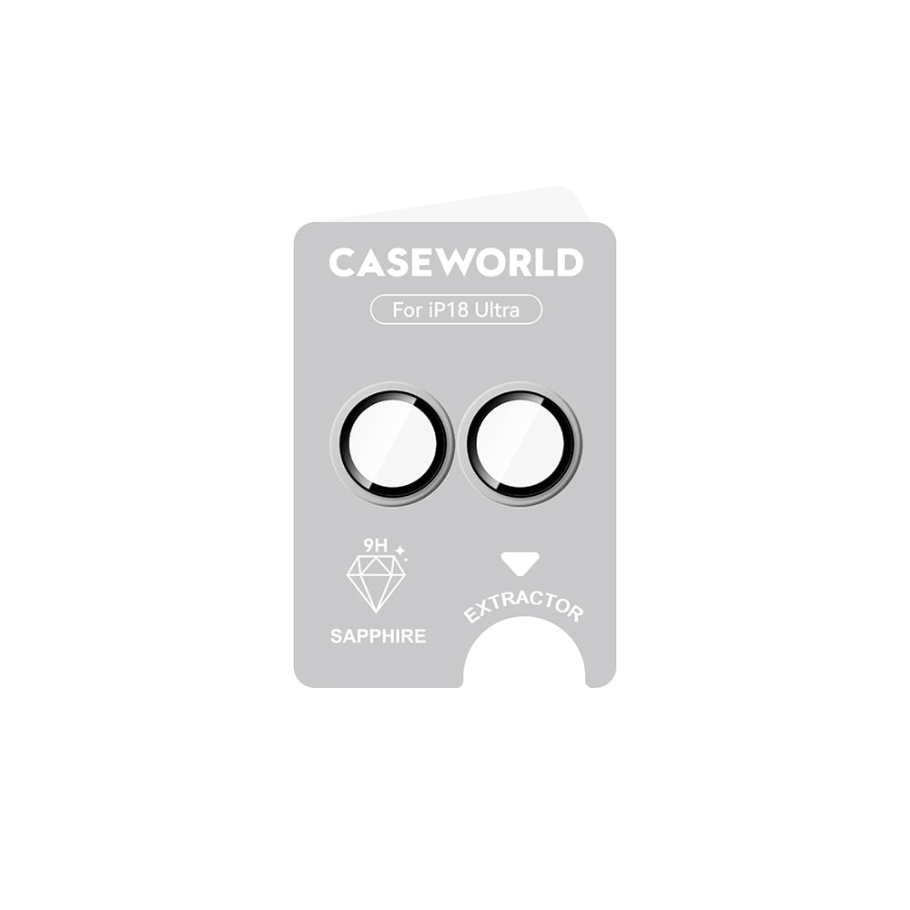Apple iPhone Duo CaseWorld Alloy One-Piece Serisi Anti Reflective Kamera Lens Koruyucu Gümüş
