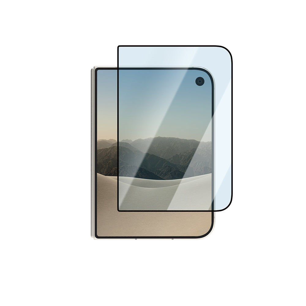 Apple iPhone Duo CaseWorld Applicator Serisi 2.5D Eyesafe Mavi Işık Teknolojili Safir 0.33mm Temperli Cam Ekran Koruyucu + Uygulama Aparatı Şeffaf