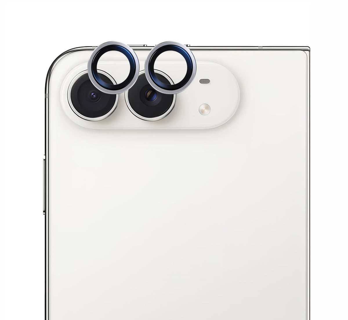 Apple iPhone Duo Mohseven Sapphire One by One Alüminyum Safir Kamera Lens Koruyucu Gümüş