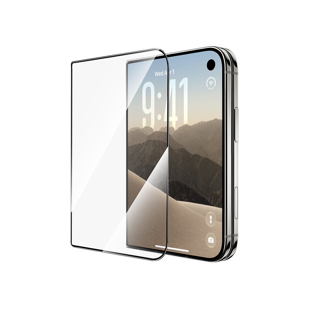 Apple iPhone Duo Wiwu GT-030 3D Çizilmeye Dayanıklı Temperli Cam Ekran Koruyucu Şeffaf