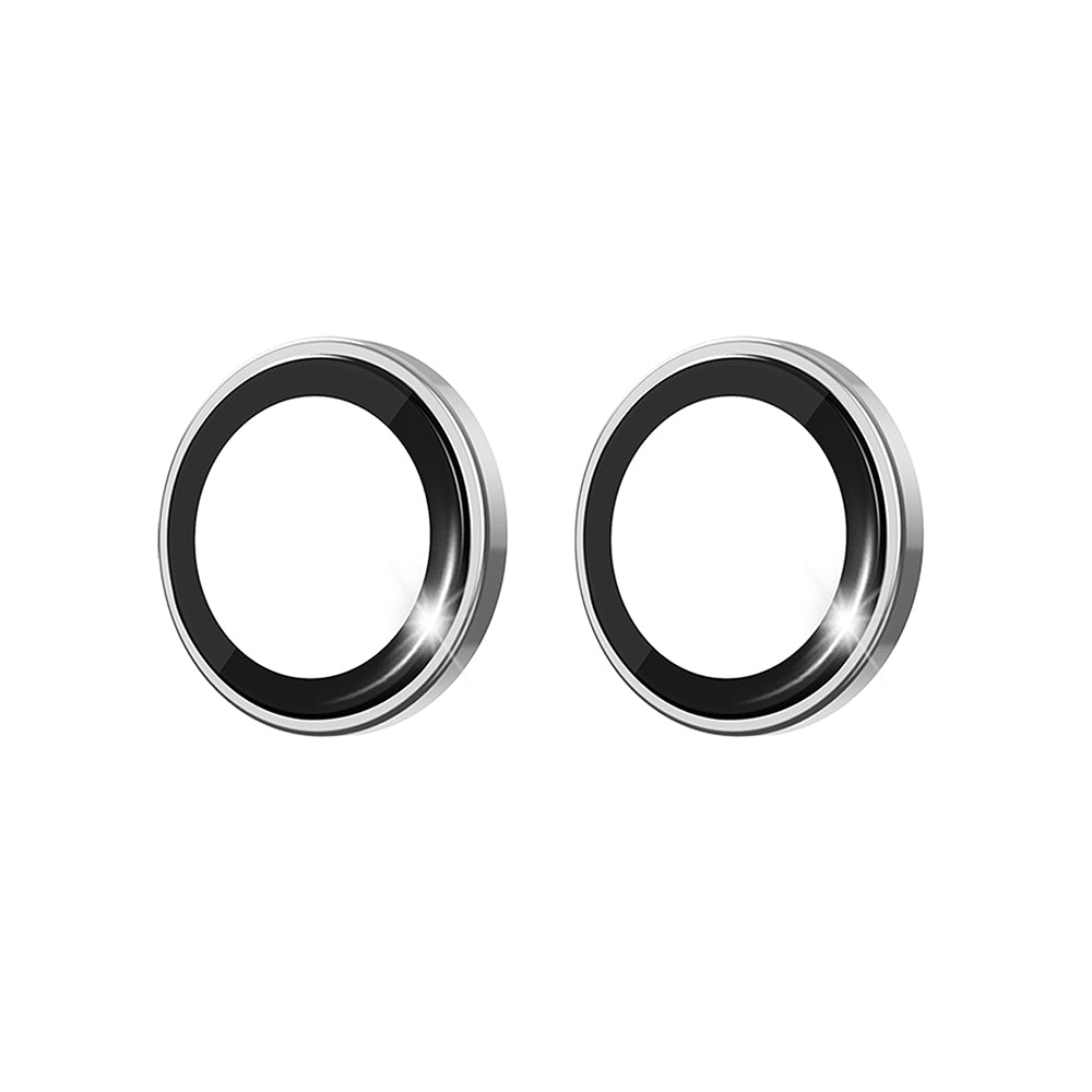 Apple iPhone Duo Wiwu LG-003 Lens Guard Çizilmeye Karşı Dayanıklı Safir Kamera Lens Koruyucu Gümüş