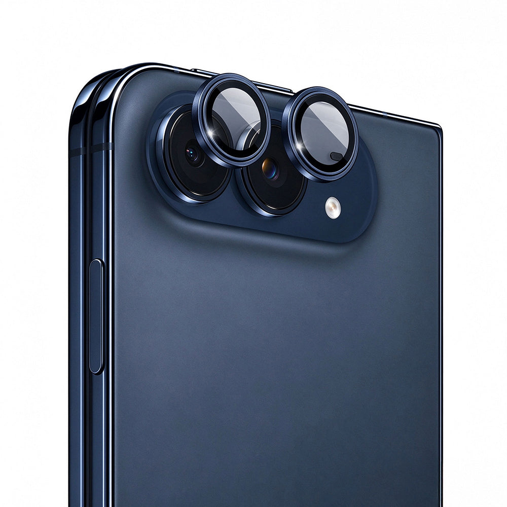 Apple iPhone Duo Wiwu LG-005 Falcon Anti Reflective Çizilmeye Karşı Dayanıklı Kamera Lens Koruyucu Lacivert