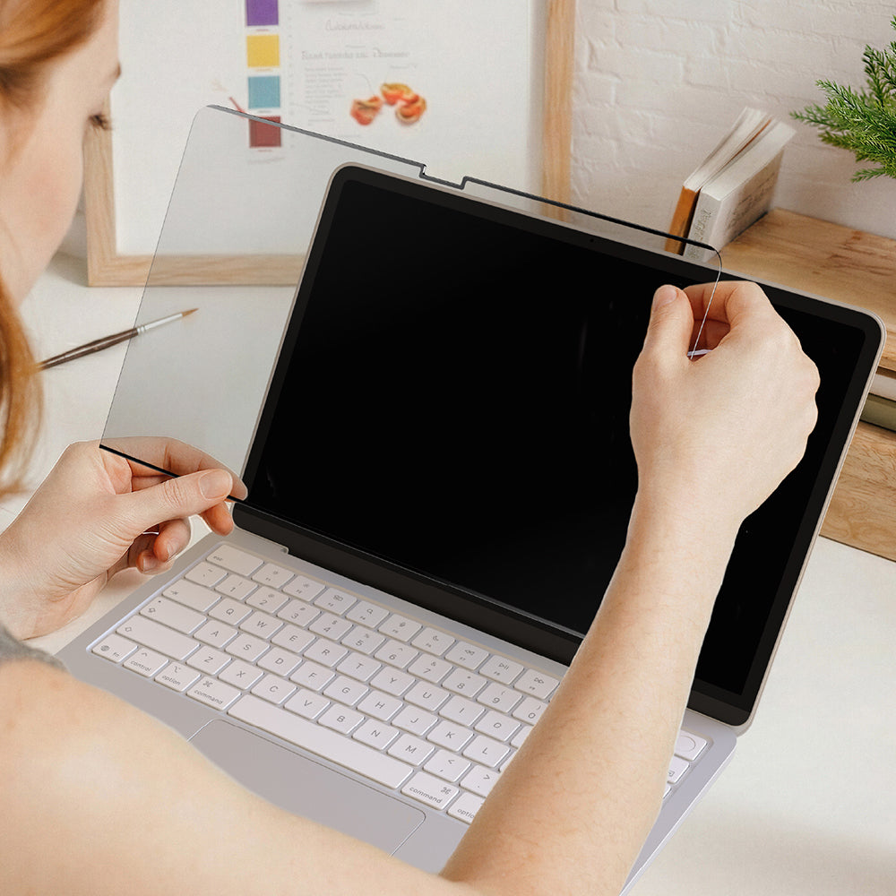 Apple Macbook Neo 13' A3404 Amazingthing Radix MagPrivacy Serisi Magnetik Hayalet Ekran Koruyucu Siyah