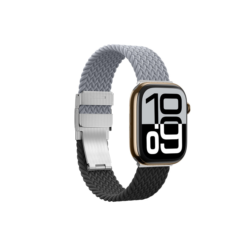 Watch 10 46mm Amazingthing Glamour Blend Hasır Kordon Siyah-Gri